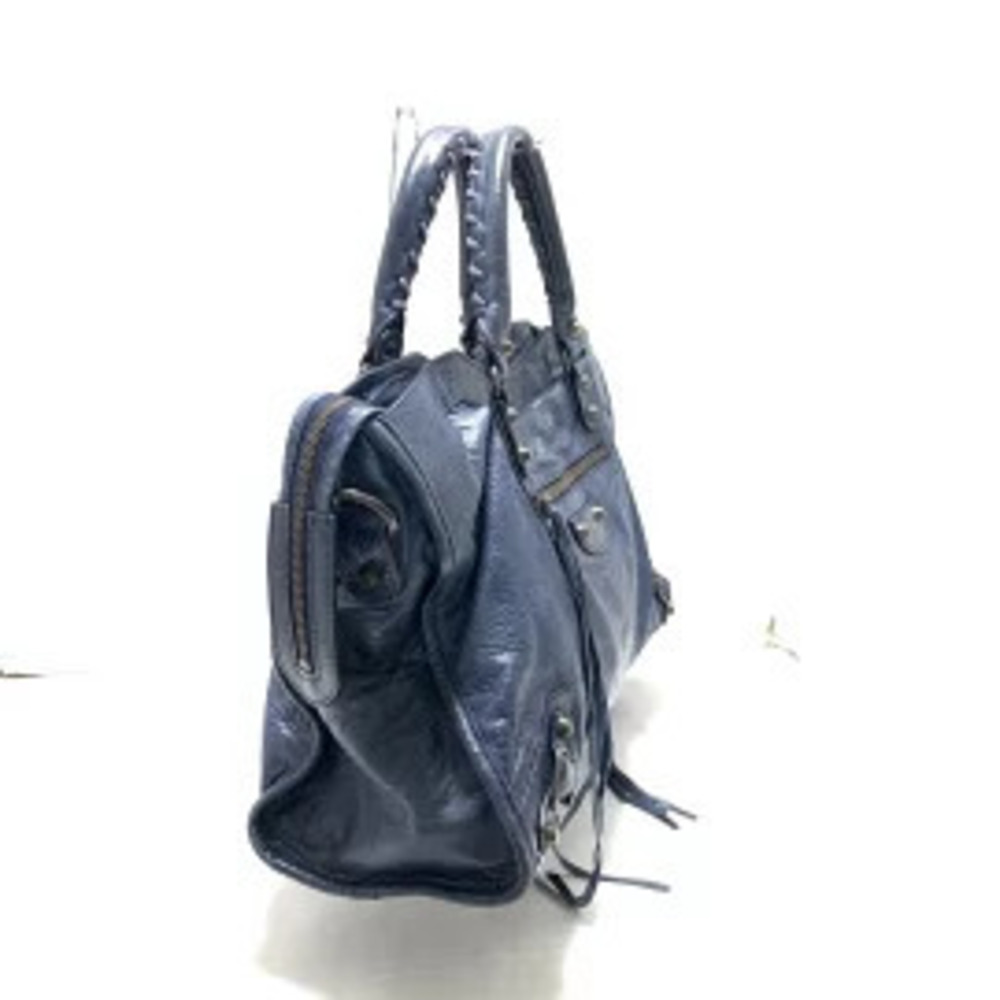 Balenciaga The City Handbag Navy Blue Leather